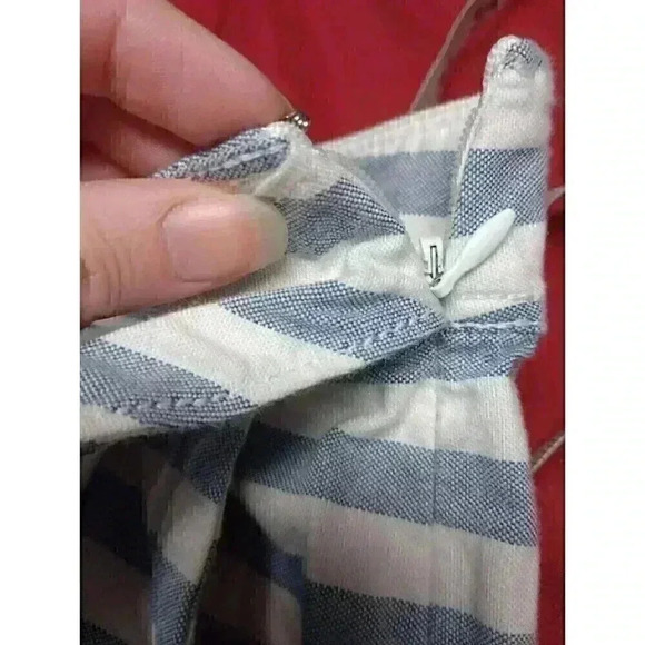 Vineyard Vines Skort Size 2 White Blue Stripes Tie In Front Beach Summertime - Picture 7 of 9